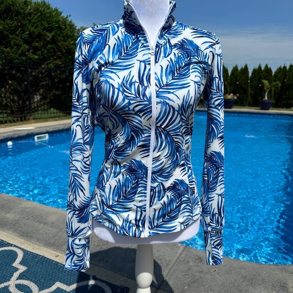 Tommy Bahama Jackets & Blazers - NWT Tommy Bahama Blue White XS Golf Full Zip Jacket
